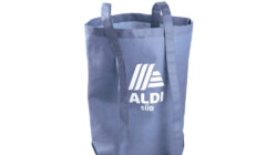 Blue ALDI carrier bag