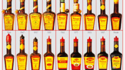 Bottles of Maggi condiment from 1886 to 2011